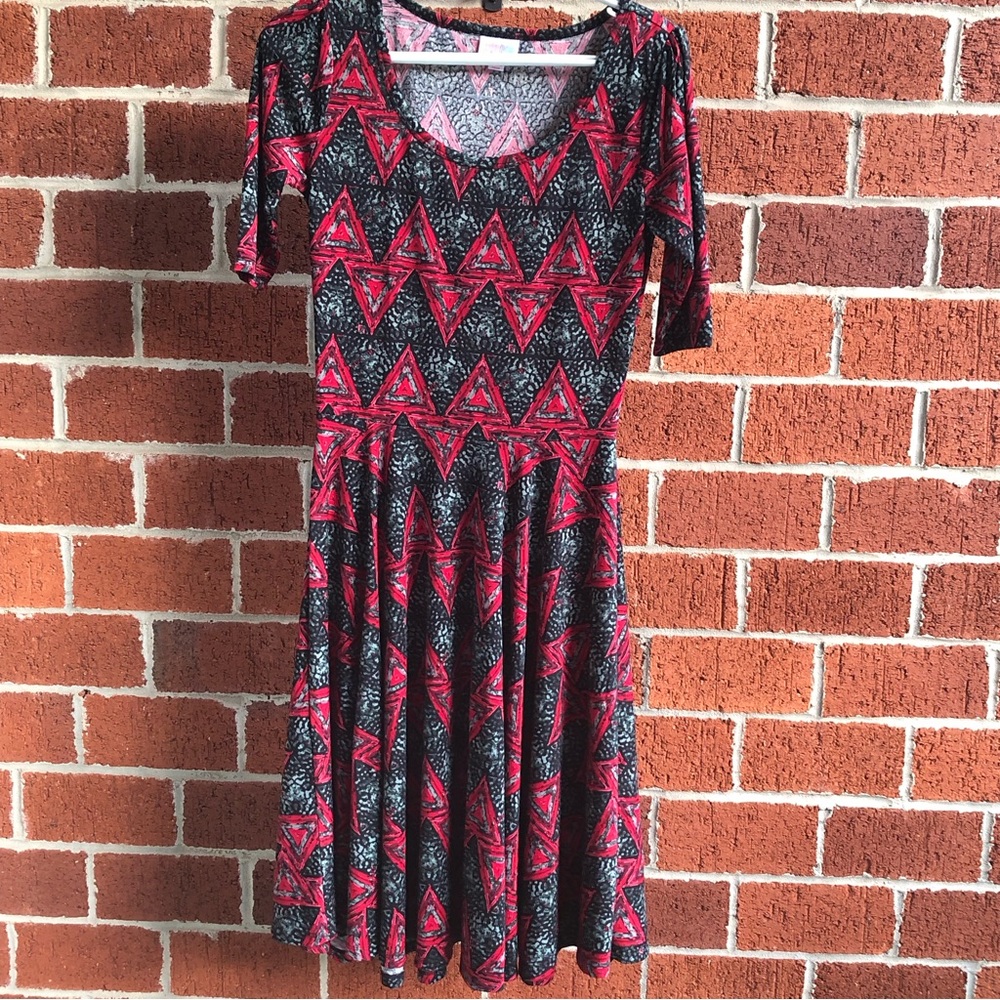 LuLaRoe Dress | Geometric Triangle Pattern | Size Small —#003 - Picture 9 of 9